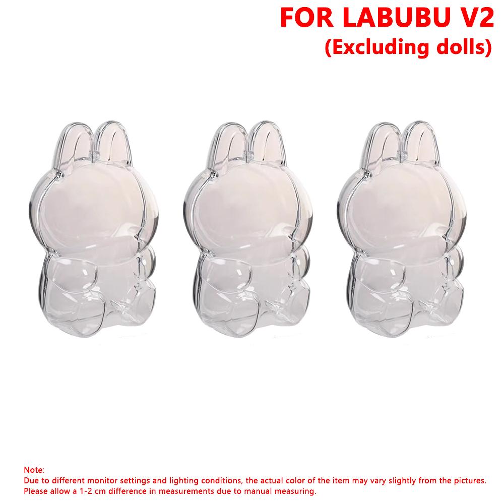 3/2/1Pcs For LABUBU Protector Case Protection Cover V1 V2 V3 V4 Plush Doll Storage Box Anti Dust Case For Labubu Accessories