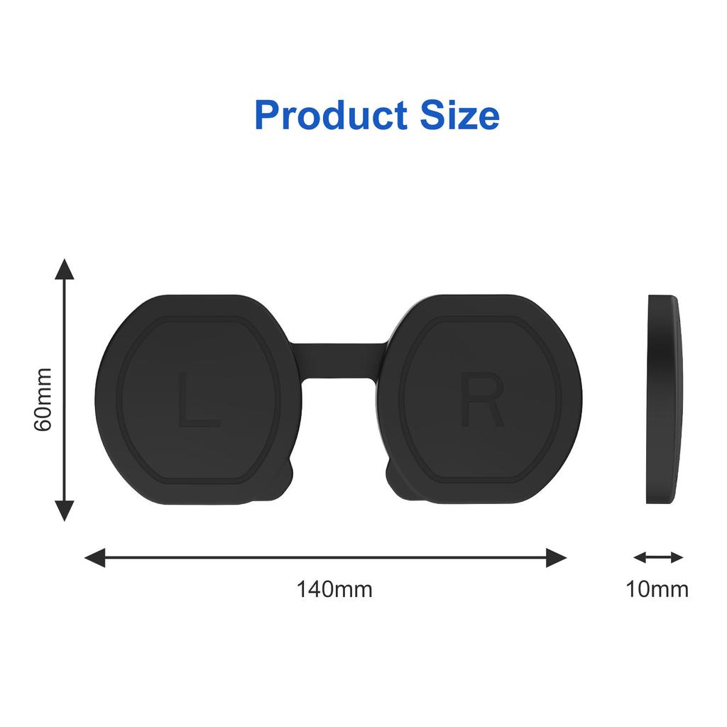 Soft Lens Cover VR Lens Soft VR Glasses Silicone Cover Anti Scratch Cover for PS VR2 Headset Scratchproof Cover