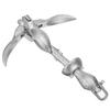 For Marine Yacht Folding Anchor Kayak Canoe 2.5KG/3.2KG Cast Aluminum Boat Folding Grapnel Anchor Docking Hardware
