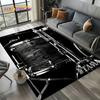 3D Music Instruments Drum Kit Drum Set Carpet Rug for Living Room Bedroom Home Sofa Decoration,Kids Area Rug Non-slip Floor Mat