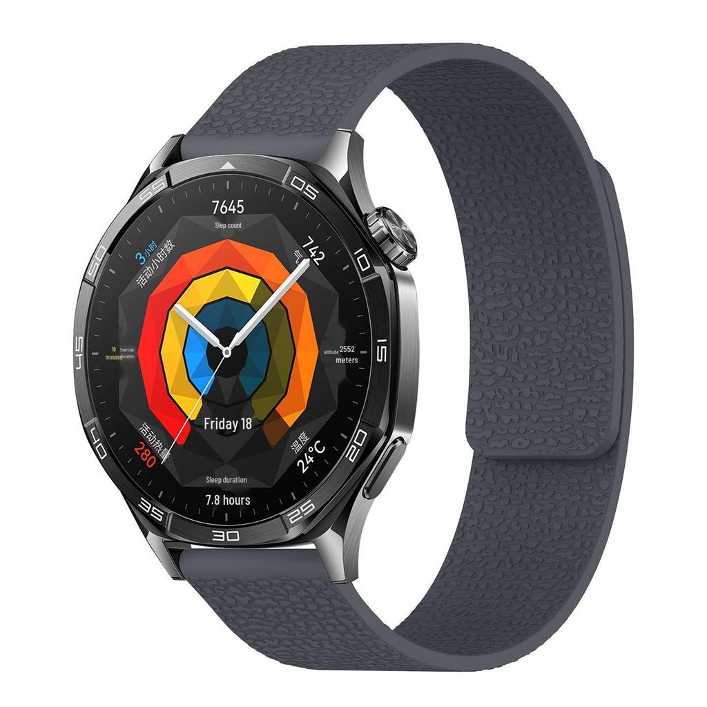 Silicone Magnetic Strap for Huawei GT5 & Samsung Watches (18/20/22mm)