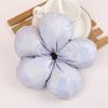 Koreanischer Übertriebener Übergroßer Silbriger Schwarzer Blume Scrunchie Kopfschmuck Frauen Mädchen Trendiges Design Elastisches Haarband Accessoires
