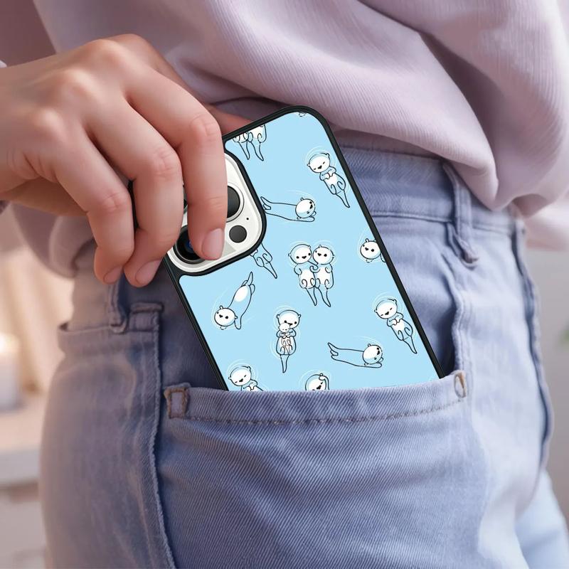 Sea Otter Animal Phone Case For iPhone 17 Air 15 16e 14 13 Pro Max Coque 12 11 Pro Max PLUS cover