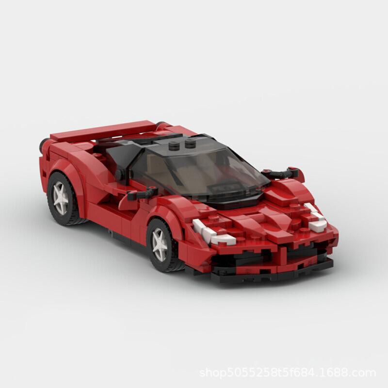MOC- 93967 Ferrari 8 Grid Racing Sports Car Parts Package Speed Toy Car Model