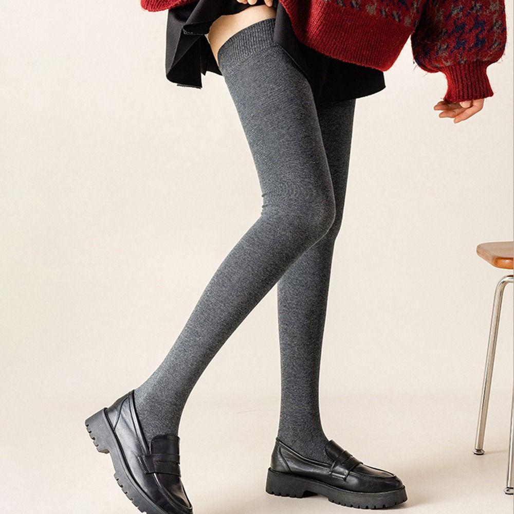 JK Cotton High Tube Japanese Style Socks Autumn Winter Socks Women Stockings Over the Knee Socks