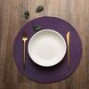 6 st Handvävda Bordstabletter Enfärgade Runda Grytunderlägg För Matsalsbordsdekoration Halkfria Kaffekoppsunderlägg Kökstillbehör