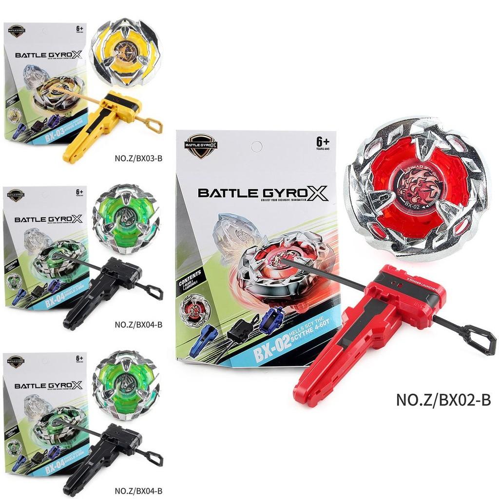 Premium Z Brand Shattering Gyro X Series 6 Designs Bx Gyro Boxed Warfare Gyro With Launcher Handle Heavy-duty Build Z/bx03-b Boxed 164g