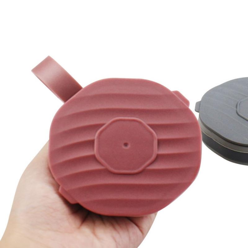 Silicone Folding Coffee Cup Portable Outdoor Folding Water Cup Travel Carrying Cup With Lid Mouthwash Cup For Camping And Hiking