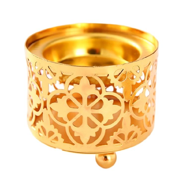 Decorative Arabic Incenses Burners Vintages Metal Bowl with Lid for Calming Atmospheres in Spa, Office, or Home