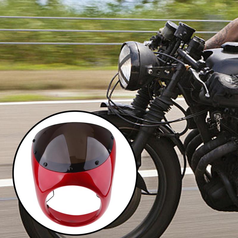 Motorcycle Headlight Fairing Windscreen Plastic Material Windshield Cover for Universal Motorbike Use