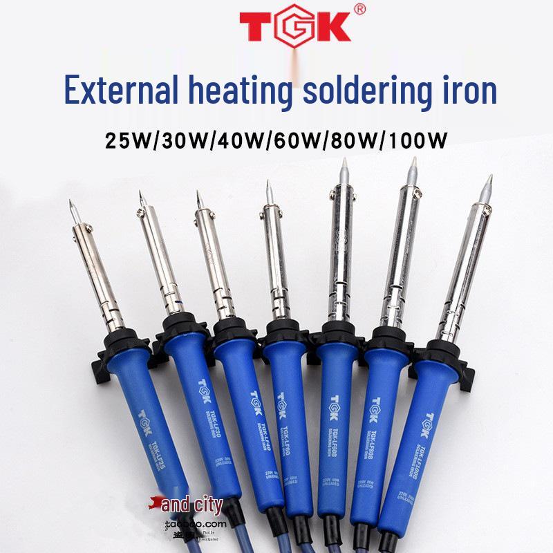 TGK Lead-Free External Heat Soldering Iron with Three-Legged Plug (25W-100W)
