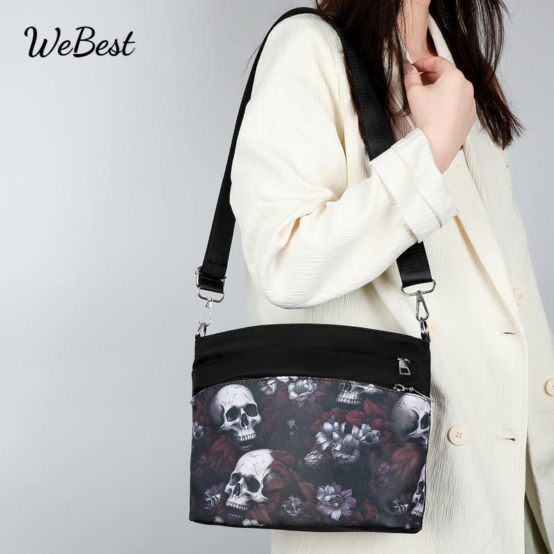 

Printed Versatile Commuting Shoulder Bag червоний