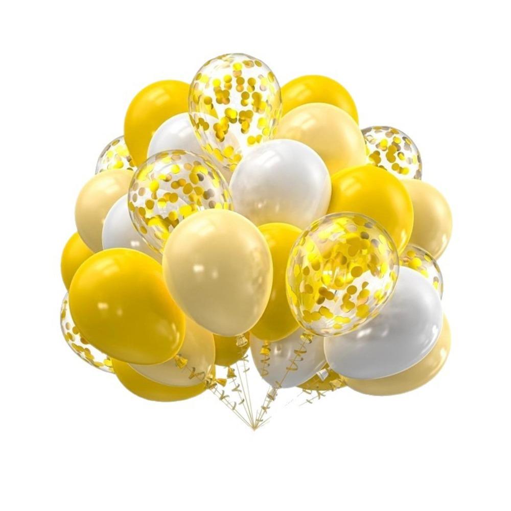 Party Balloon 12 Inch 60pcs Latex Balloon Set Birthday Party Opening Scene Props Metal Sequined Balloon