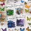 Nálepky Pet Butterfly Whisper: 3D Květinový Dekor pro Deník a Pouzdro na Telefon, Vodotěsný Dekorativní Materiál