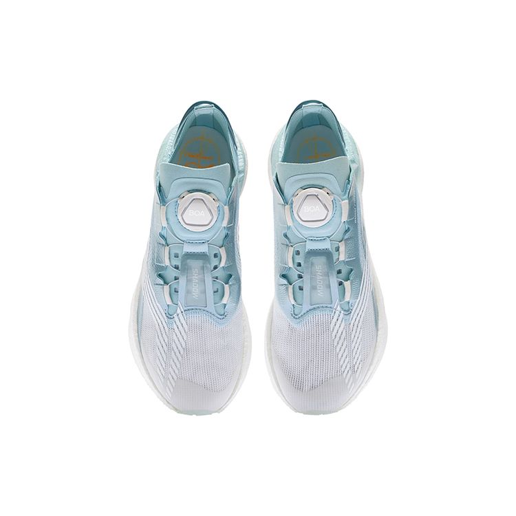 Li Ning Absolute Shadow Stable Shock Absorption Anti-Slip Wear-Resistant Low-Top Running Shoes Women sneaker Blue ARRS002-8