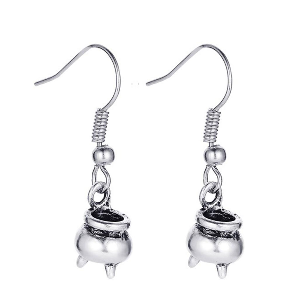 Skull Earrings Big Long Fashion Punk Jewelry for Women Girls Ladies Accessories