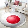 Tappeto Rotondo con Stampa Cartoon, Tappeto per Soggiorno Camera da Letto Divano Sala Giochi Decorazione, Tappetino Antiscivolo