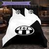FC Zürich Themed Bedding 3Pcs Duvet Cover Set Decorative Bed Linen For Teen Room Home Decoration