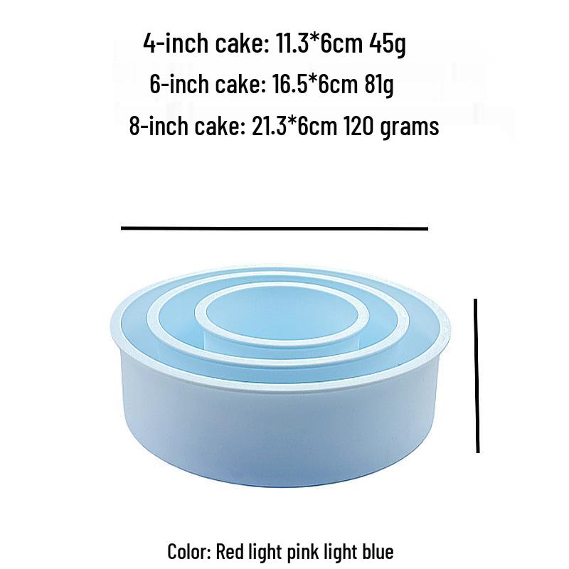 Multi-Size Silicone Cake Mold - Food Grade Round Baking Pan for DIY Kitchen Use