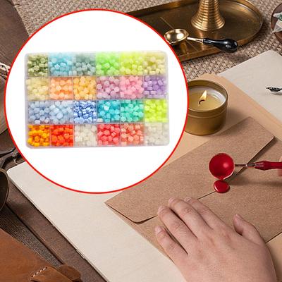 1200x Sealing Wax Beads Set Enamel Seal for Christmas Kids Wedding Style A