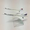 Jason Tutu 16cm Concorde Airplane Model Aircraft Diecast Model Metal 1:400 Airplane Air Bus A380 Toy Gift Collection