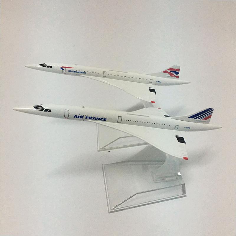 Jason Tutu 16cm Concorde Airplane Model Aircraft Diecast Model Metal 1:400 Airplane Air Bus A380 Toy Gift Collection