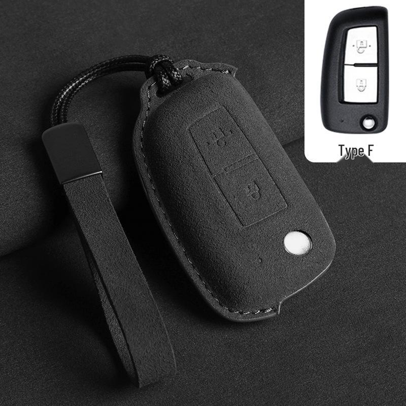 Compatible with Nissan Qashqai '19, Classic Sylphy, Bluebird, Kicks, X-Trail, Tiida Folding Car Key Case.