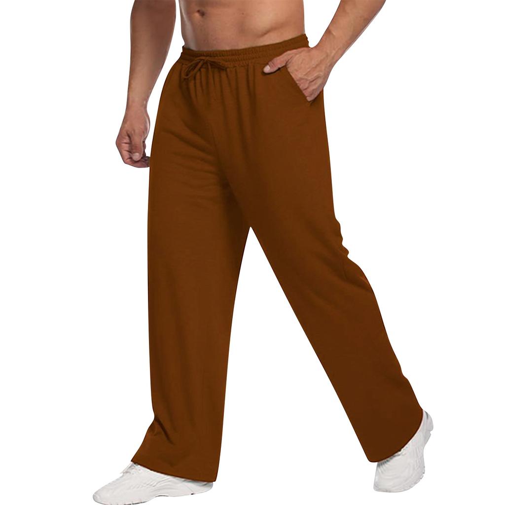 Men's Sweatpants with Drawstring and Elastic Waistband for Everyday Wear