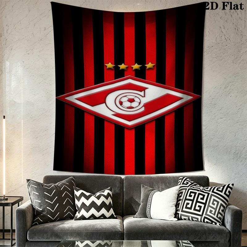 Spartak Moscow Spark Wall Hanging Printed Fabric Blanket Decorative Tapestries for Bedroom Living Room Home Decor
