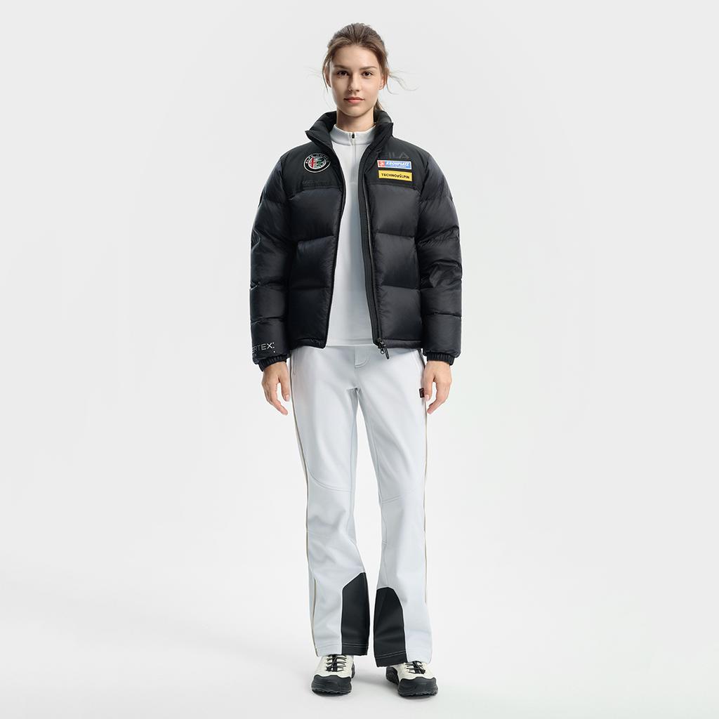 Fila Ski Series Fashionable Punk Cool Down Jacket Women Outerwear Deep-Black A11W546920FBK