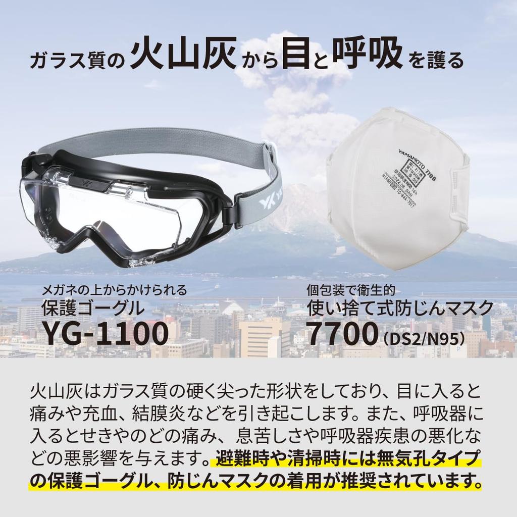 Yamamoto Kogaku Protective Fits Over 20x PAF Made In JIS UV Protection YG-1100 Goggles, Glasses, Durability, Anti-Fog, (Puff), Japan, Standard,