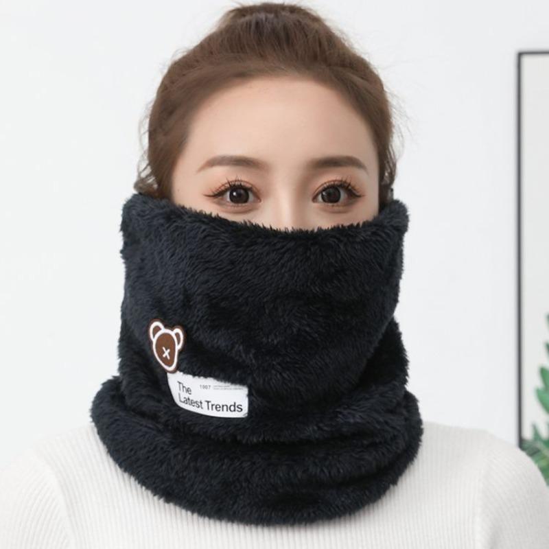 Thickened Neck Warmer and FaceMaskUnisex Warm Fleece NeckGaiterWindproof BreathableCycling Face Mask for Cold Weather Protection