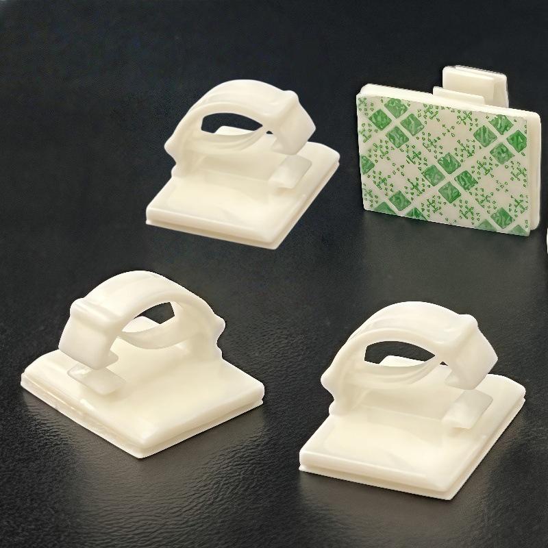 WCC2 Self-Adhesive Cable Management Clips - Nylon Plastic for Car Wiring