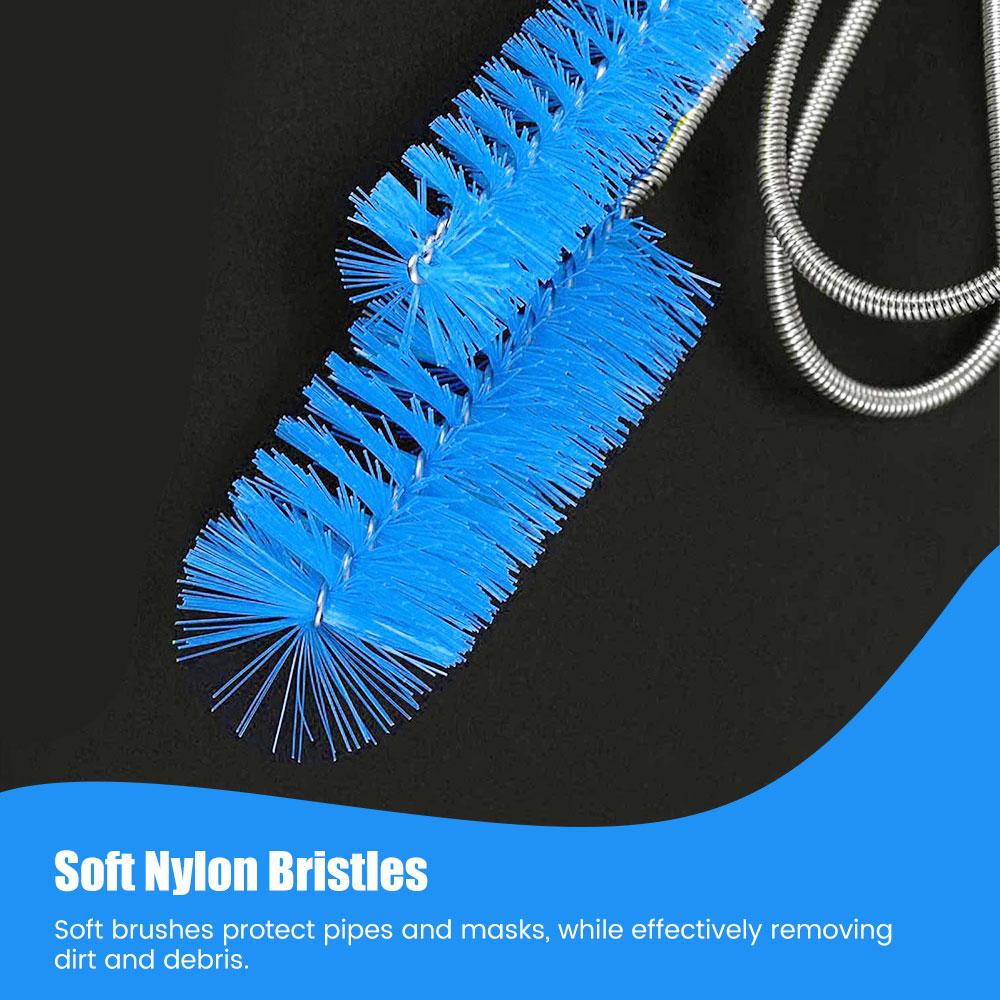 CPAP Cleaning Kit for CPAP Hose and Mask with Brush and Collapsible Wash Basin Bucket Tub - Essential Care Kit for CPAP Users