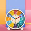 Early Learning Desktop Alarm Clock Children Wake Up Alarm Clock to Tell Time Living Room Bedroom Silent Desktop Clock