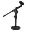 Foldable Desktop Tabletop Microphone Mic Stand Solid Base W/ 2 Sponge Cover