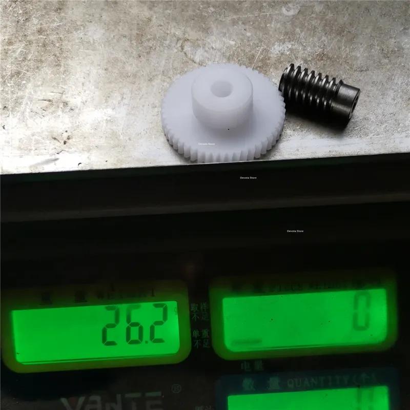 0.8M 1:1 Standard Precision Worm Gear Set POM 20/30/40/50 Teeth Turbine Quality Parts 5/6MM Reducer Lightweight Low Noise