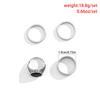 4Pcs/Set Gothic Vintage Silver Color Geometric Ring for Men Neutral Punk Carved Titanium Steel Finger Ring Steampunk Jewelry New