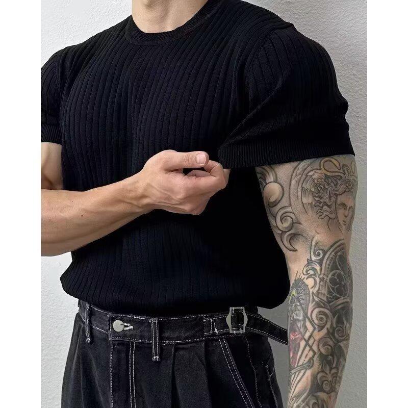 Men's European & American Fashion Breathable Short-Sleeve T-Shirt
