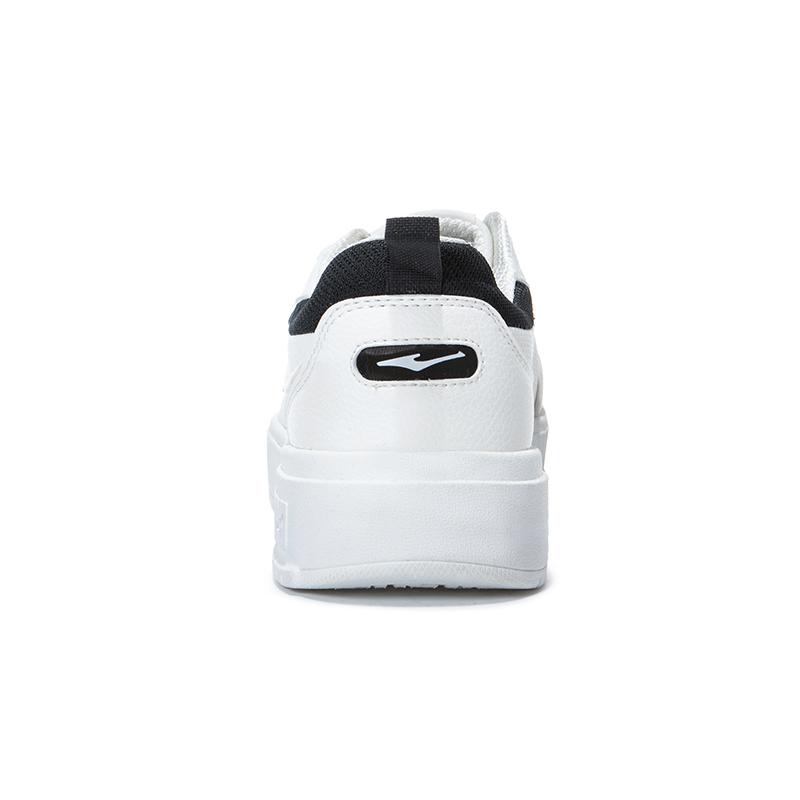 Erke Simple Comfortable Fashion Non-Slip Shock Absorbing Wear-Resistant Breathable Low-Top Sneakers Women sneakers White Black 12124201223