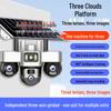 V380 Dual-lens Outdoor 4G Wireless Security Camera with Three Screens