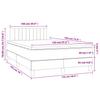 Box Spring Bed with Mattress Taupe 120 x 190 cm Fabric