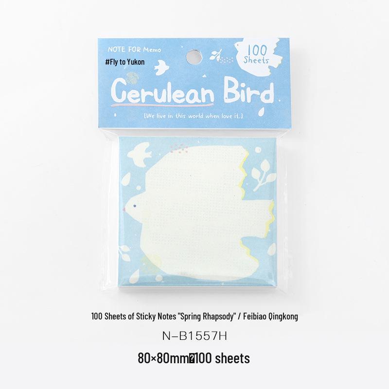 Spring Rhapsody Sticky Notes – 100 Sheets: Artistic Fresh Notes for Student Messages and Reminders