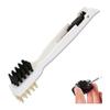 Gas Stove Kitchen Brush for Cleaning, Double-Sided Brush, Stainless Steel Pick, Rotatable 180, Kitchen Grease Stain Removal, Multifunctional, 4-in-1
