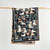 New cute cat scarf women's autumn and winter velvet thickened imitation cashmere shawl with warm scarf women