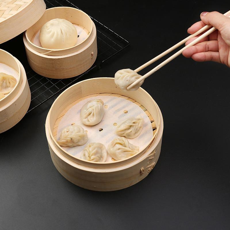 Disposable Non-Stick Steamer Mat for Mantou Baozi - Heat-Resistant Silicone Oil Baking Paper