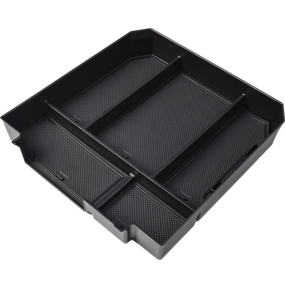 

Center Console Organizer Tray For 2025-2025 Toyota Tundra/ 2025 2025 2025 Sequoia Accessories Armrest ABS Secondary Storage Box