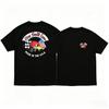 Old School Retro Motor Racing Cartoon Bird Graphic Short Sleeve T Shirt Unisex Cotton American Flag Print Casual Street Fashion Tee