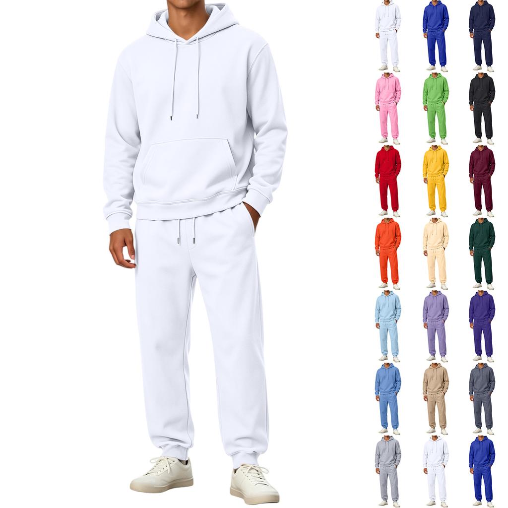 Herren Pullover Hoodie Sweatshirt Sportliches Set für Training und Freizeit