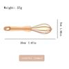 Cucina Acciaio Inossidabile Frusta Montapanna Semiautomatica Rotativa Manico Vaso Legno di Faggio Frullatore a Mano G041